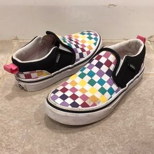 Vans Kids Asher Slip On Sneaker Missy 13
